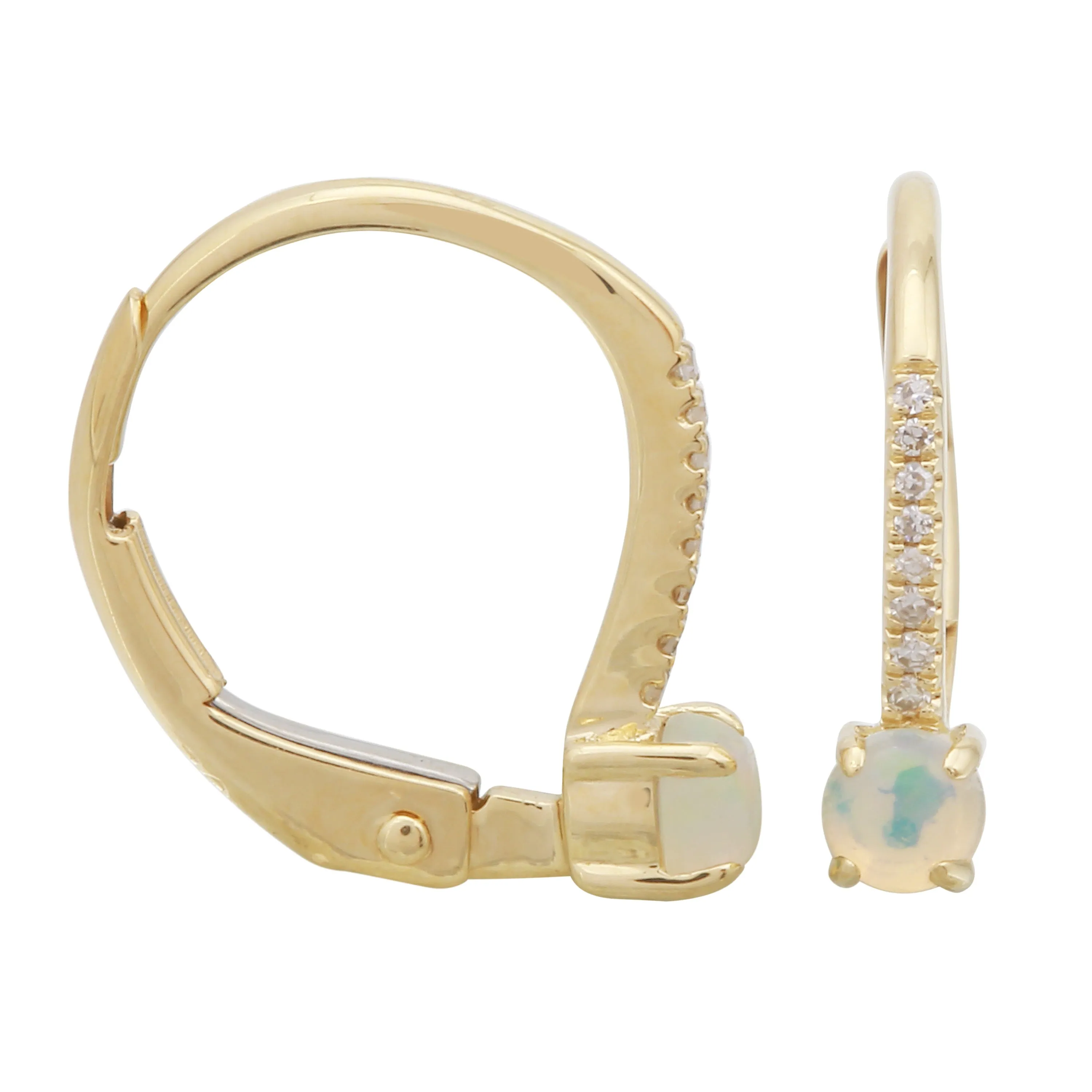 Opal Drop Hoops