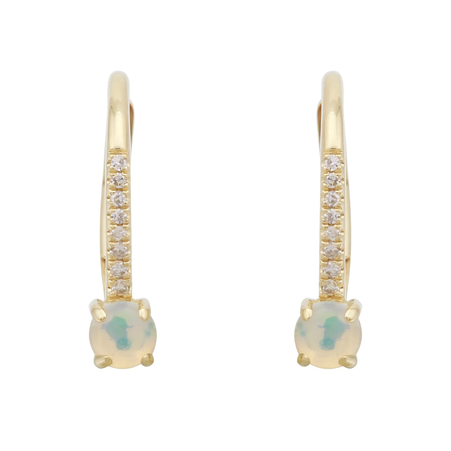 Opal Drop Hoops