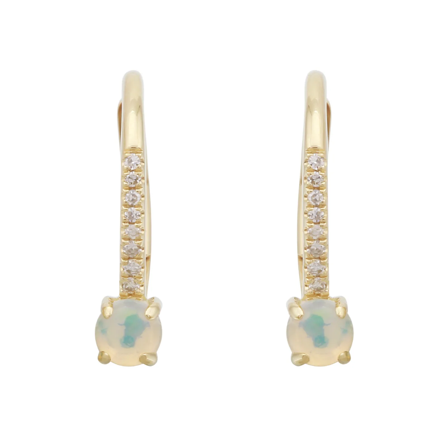 Opal Drop Hoops