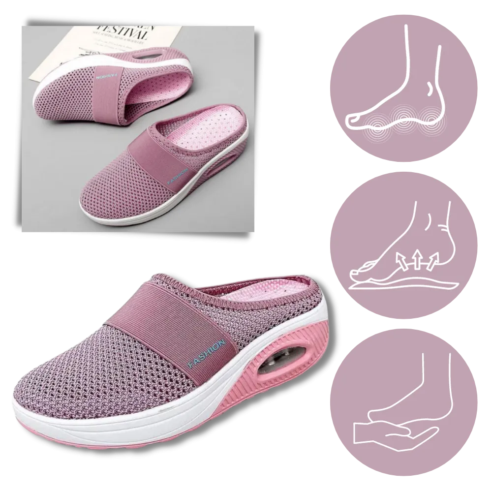Orthopedic Slippers Shoes | Air-Cushion, Diabetic Orthopedic Support & Breathable Comfort Womens non slip clogs