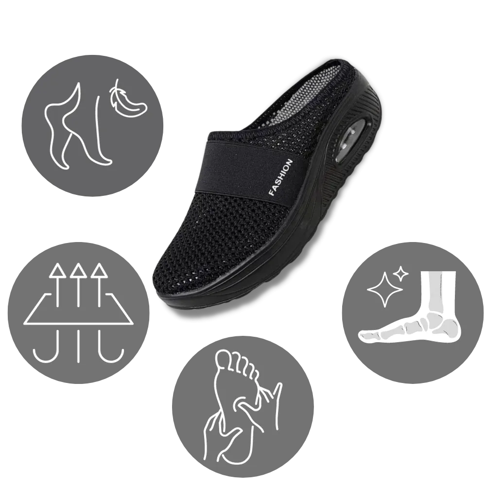 Orthopedic Slippers Shoes | Air-Cushion, Diabetic Orthopedic Support & Breathable Comfort Womens non slip clogs