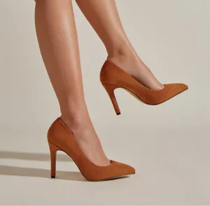 Pointed Toe Suede Stilettos