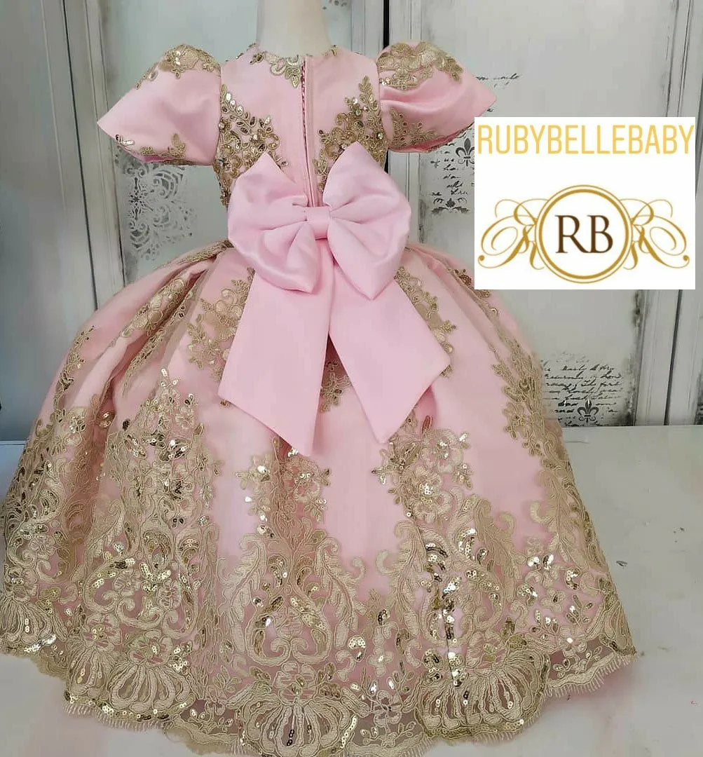 Quinn Ball gown Dress - Pink