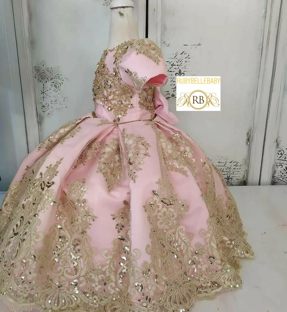 Quinn Ball gown Dress - Pink