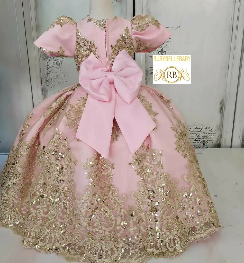 Quinn Ball gown Dress - Pink