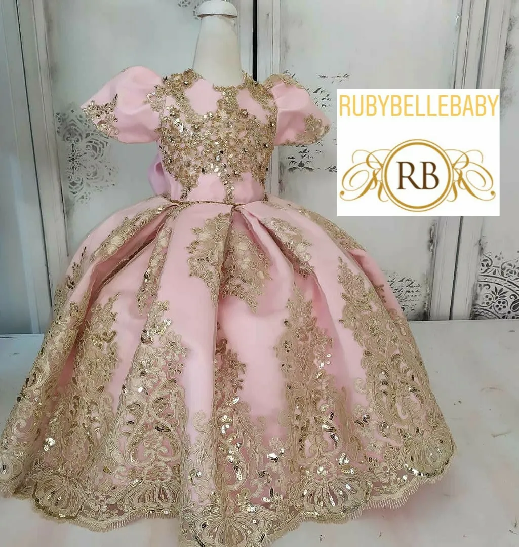 Quinn Ball gown Dress - Pink