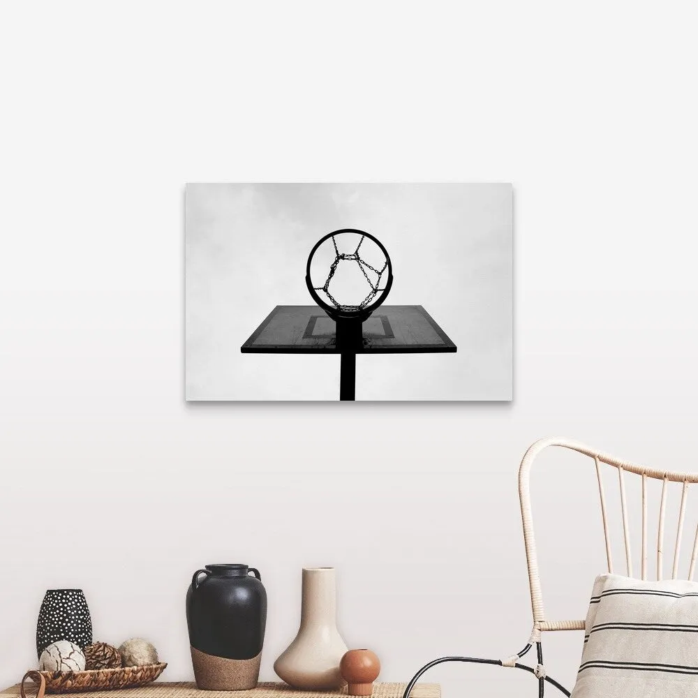 "Basketball hoop." Canvas Wall Art