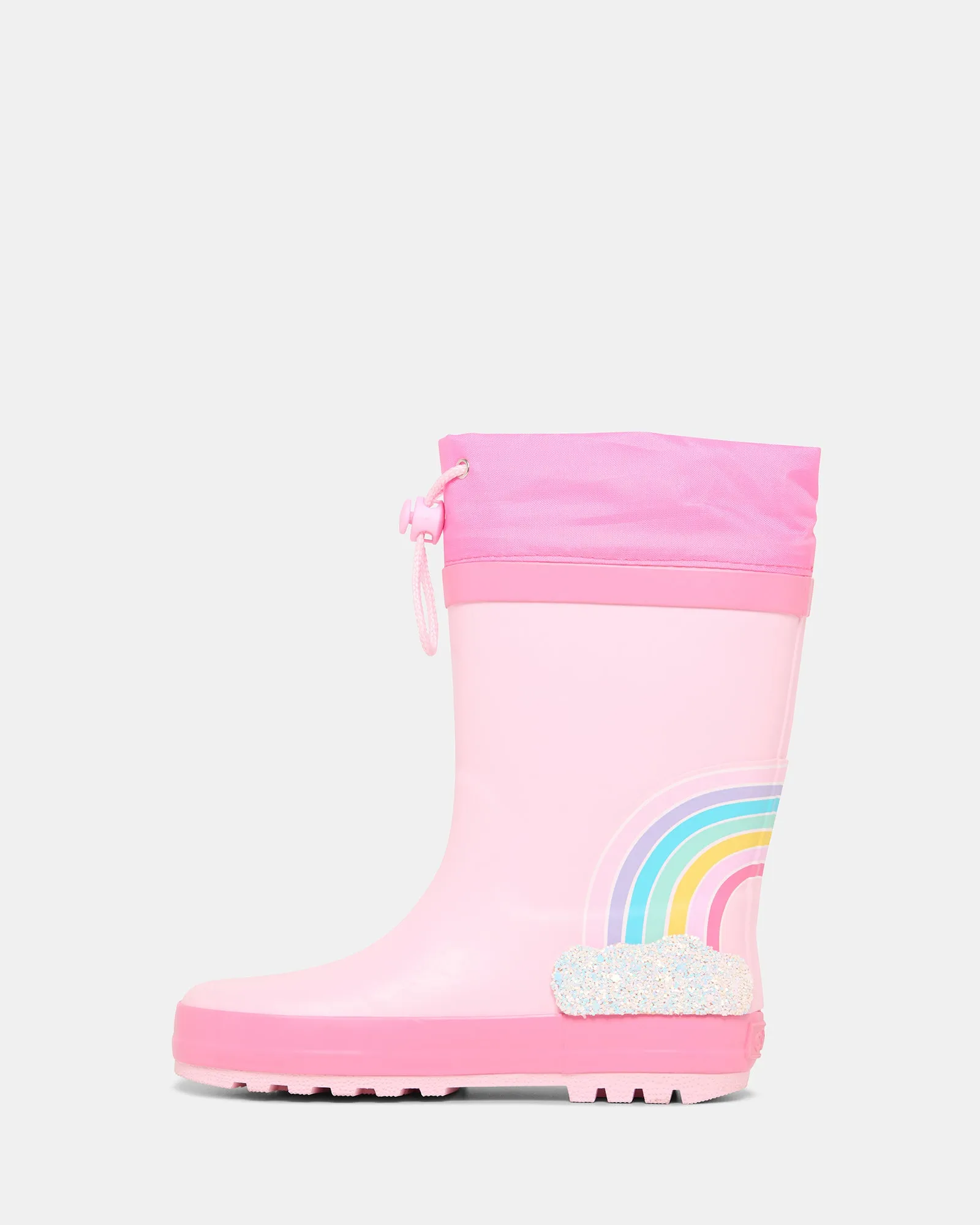 Rainbow Unicorn Gumboot Pink