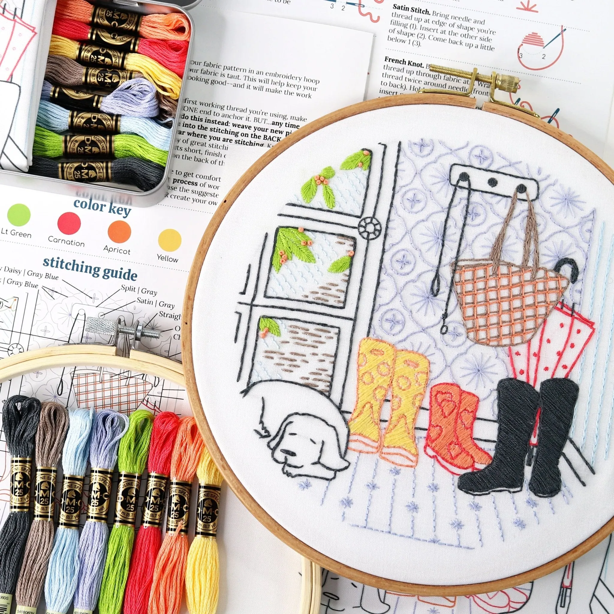 Rainy Day Embroidery Kit