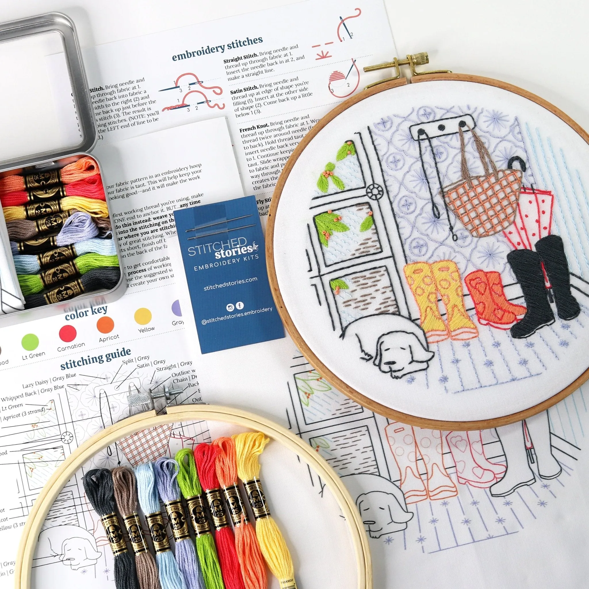 Rainy Day Embroidery Kit