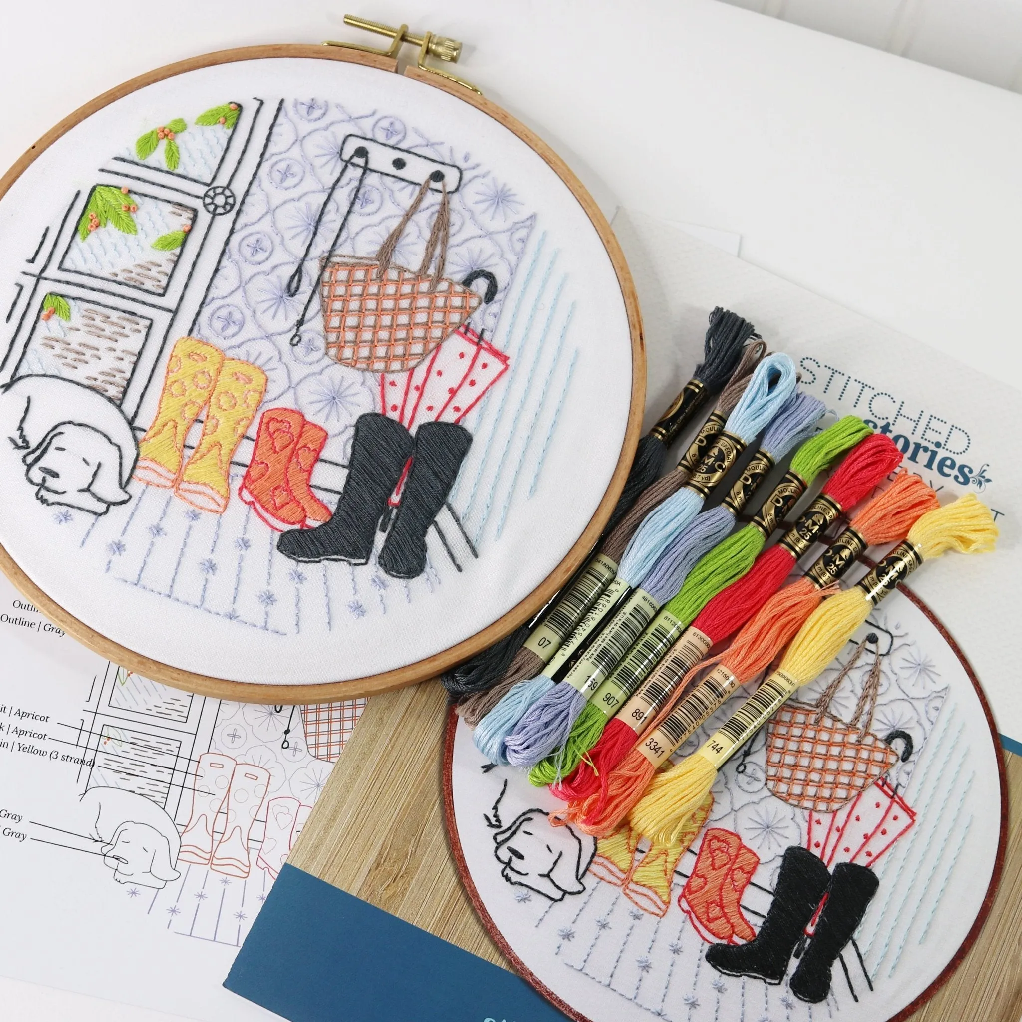 Rainy Day Embroidery Kit