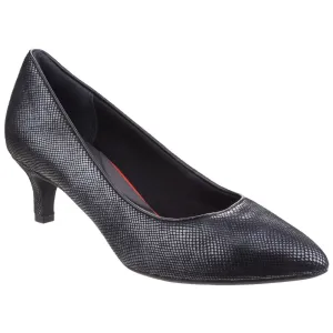 Rockport Women's Total Motion Kalila Pump Black Multi Snake Leather