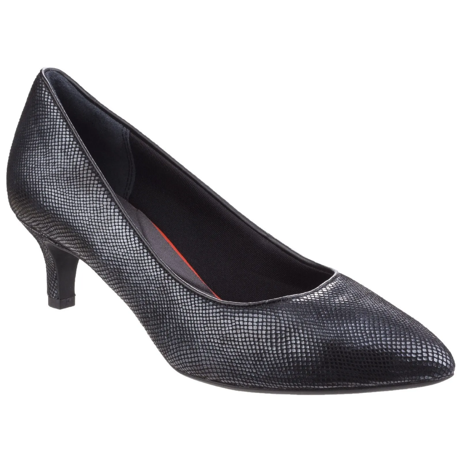 Rockport Women's Total Motion Kalila Pump Black Multi Snake Leather