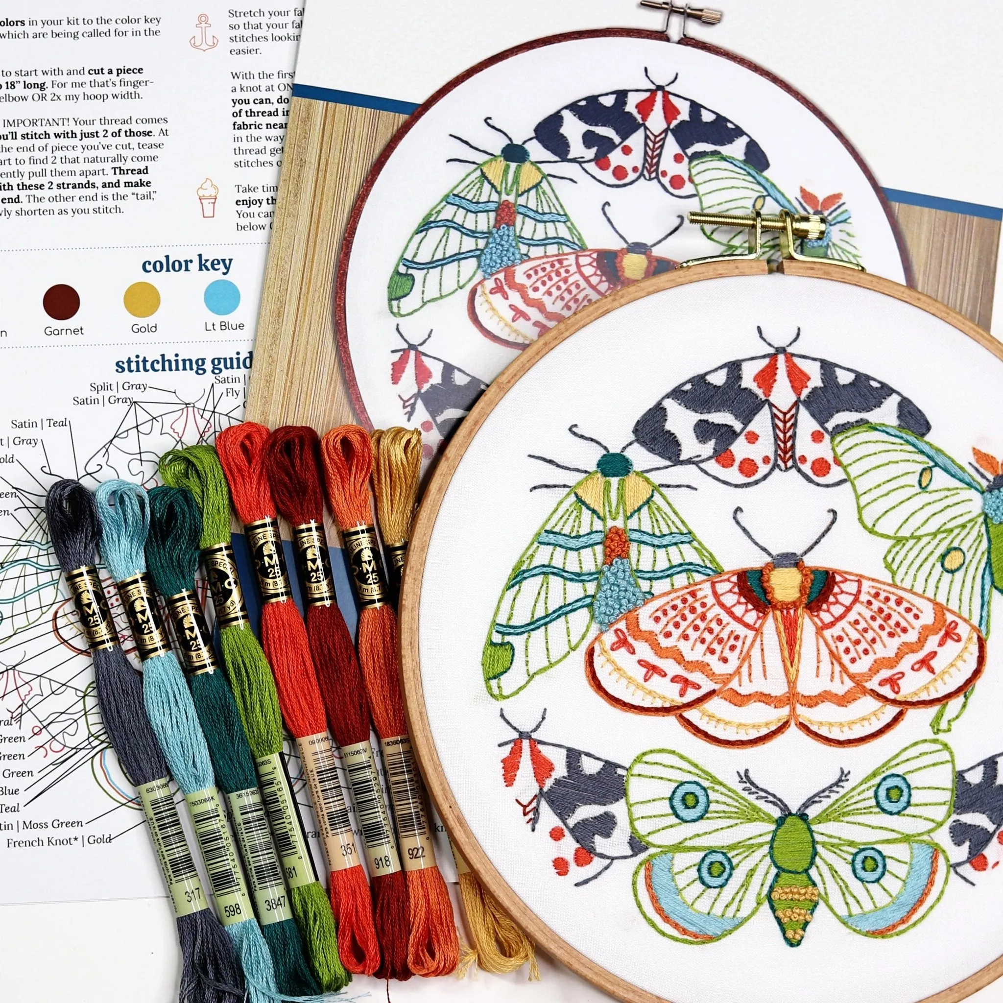 Seeds & Wings Embroidery Kit Bundle of 3