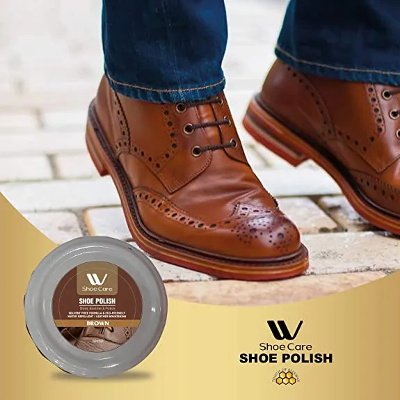 Shoe Polish Brown | 1.69 fl oz | WBM SHOE CARE
