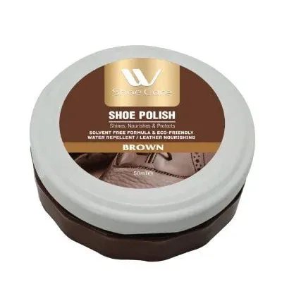 Shoe Polish Brown | 1.69 fl oz | WBM SHOE CARE