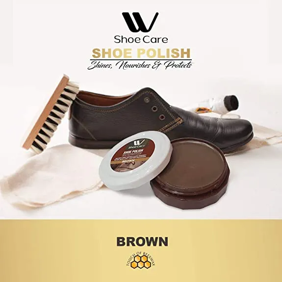 Shoe Polish Brown | 1.69 fl oz | WBM SHOE CARE