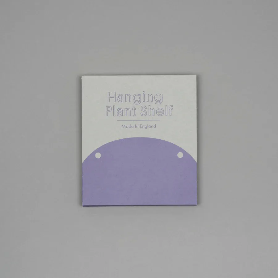 Small Hanging Plant Shelf Lilac Wash