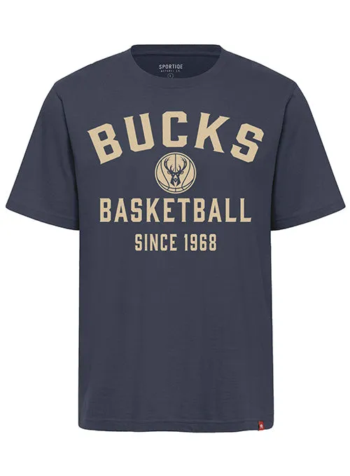 Sportiqe Basketball Logo Duke Milwaukee Bucks T-Shirt