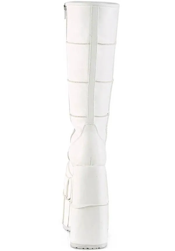 STACK-301 [White] | PLATFORM BOOTS [PREORDER]