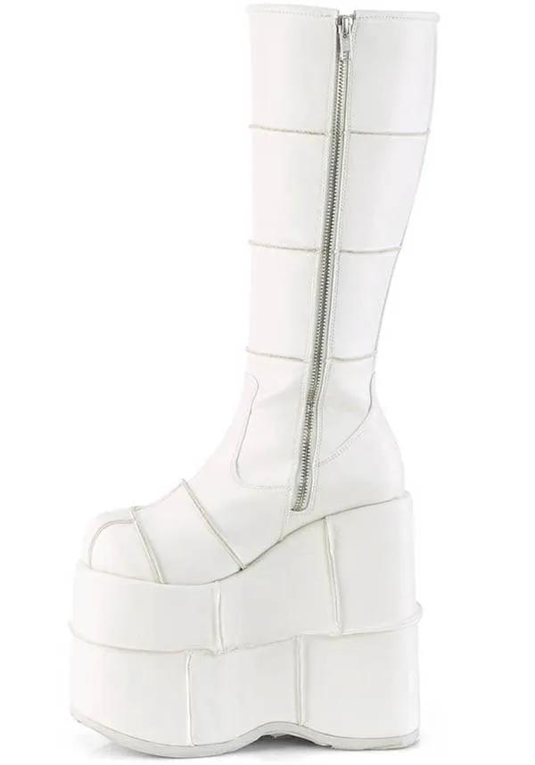 STACK-301 [White] | PLATFORM BOOTS [PREORDER]