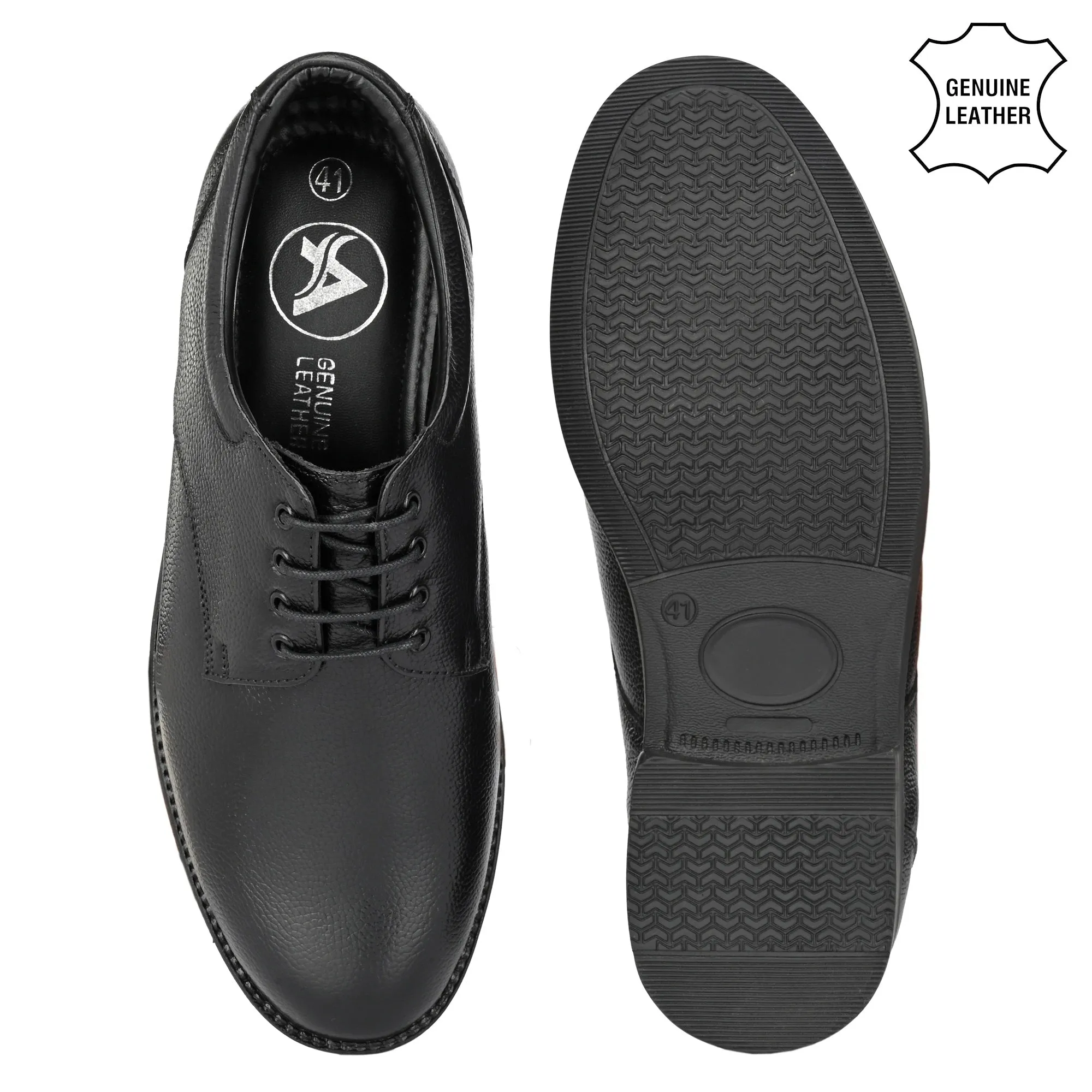 Strong Full Grain Leather Derby Lace Ups