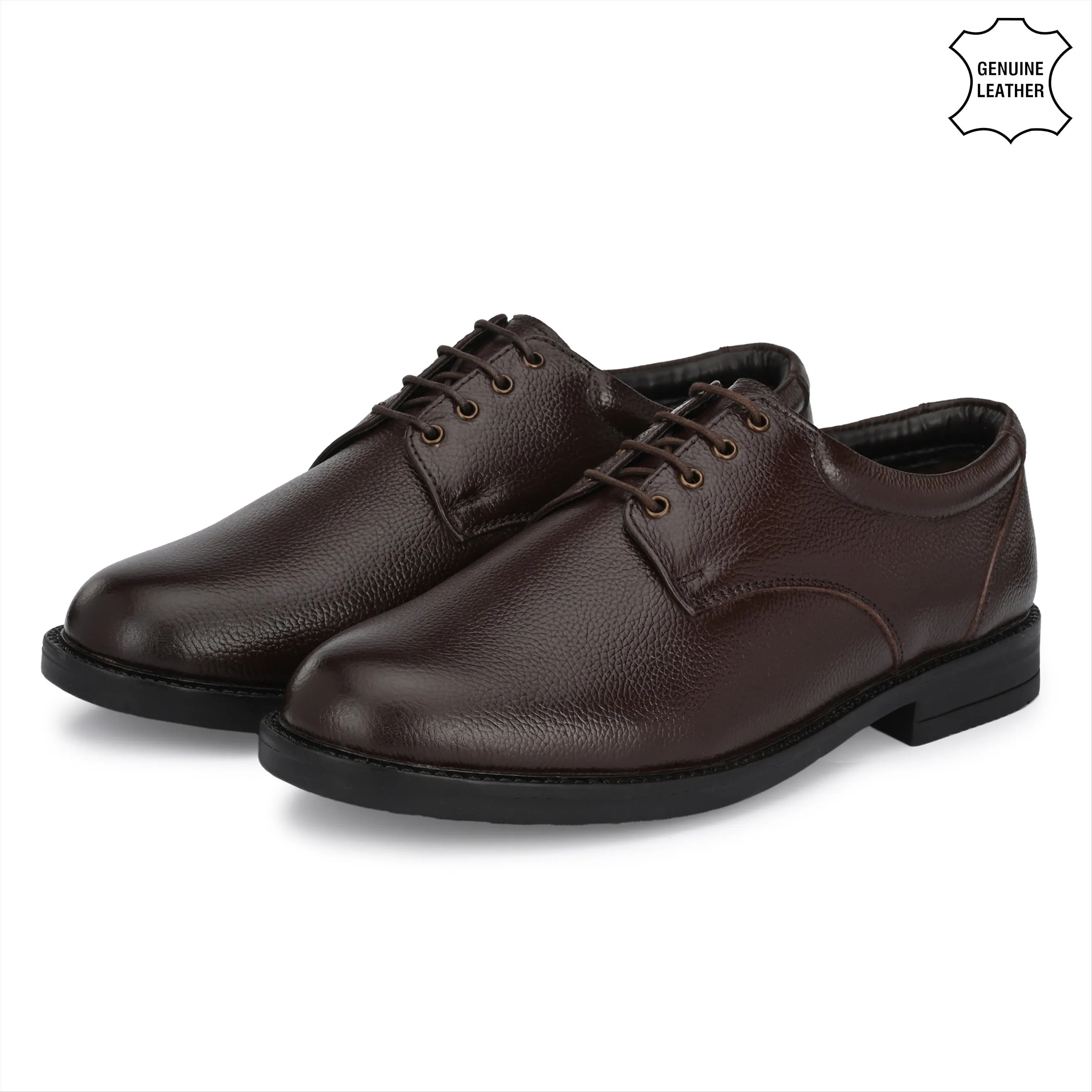 Strong Full Grain Leather Derby Lace Ups