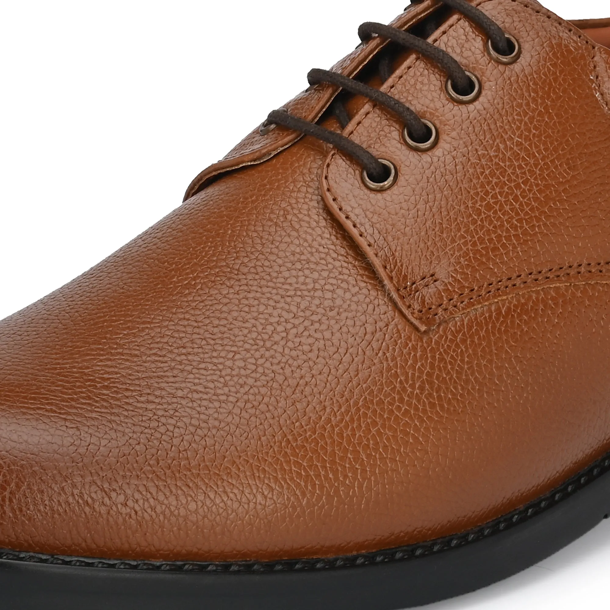 Strong Full Grain Leather Derby Lace Ups
