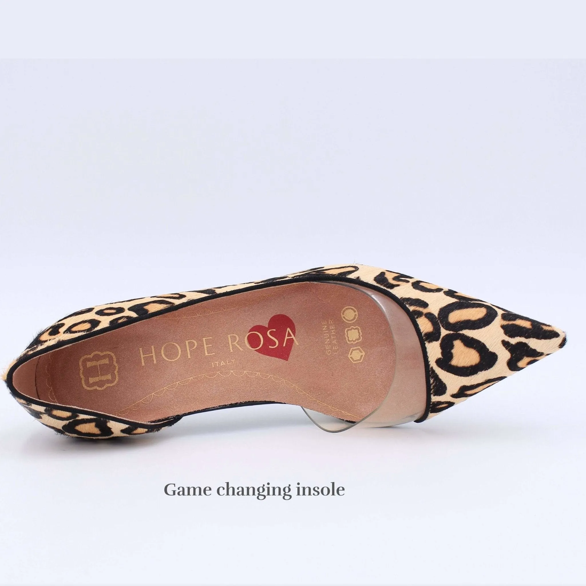 Stunner Leopard Pointed Toe PVC Leather Pump
