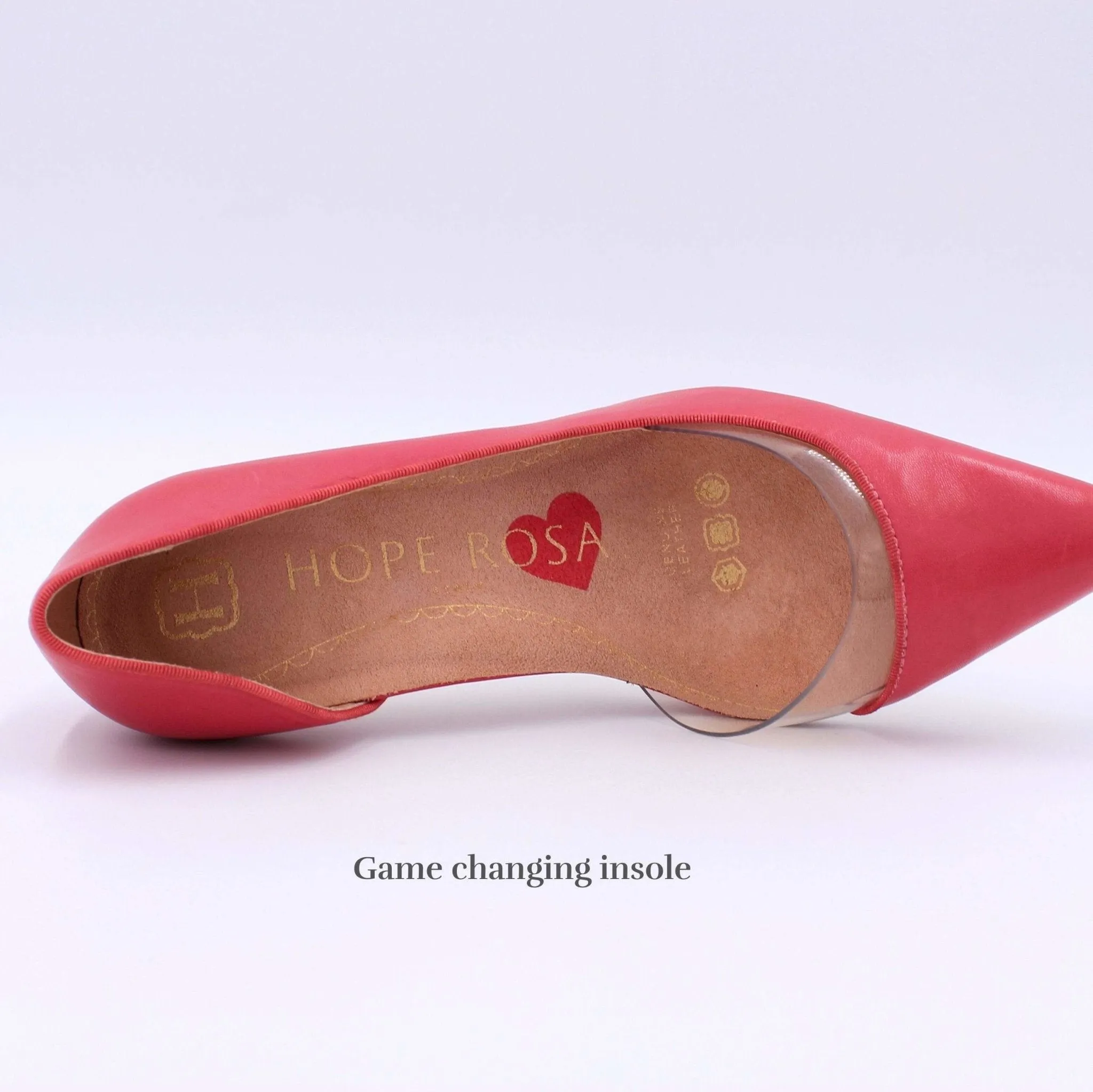 Stunner Pink Candy Pointed Toe PVC Leather Pump