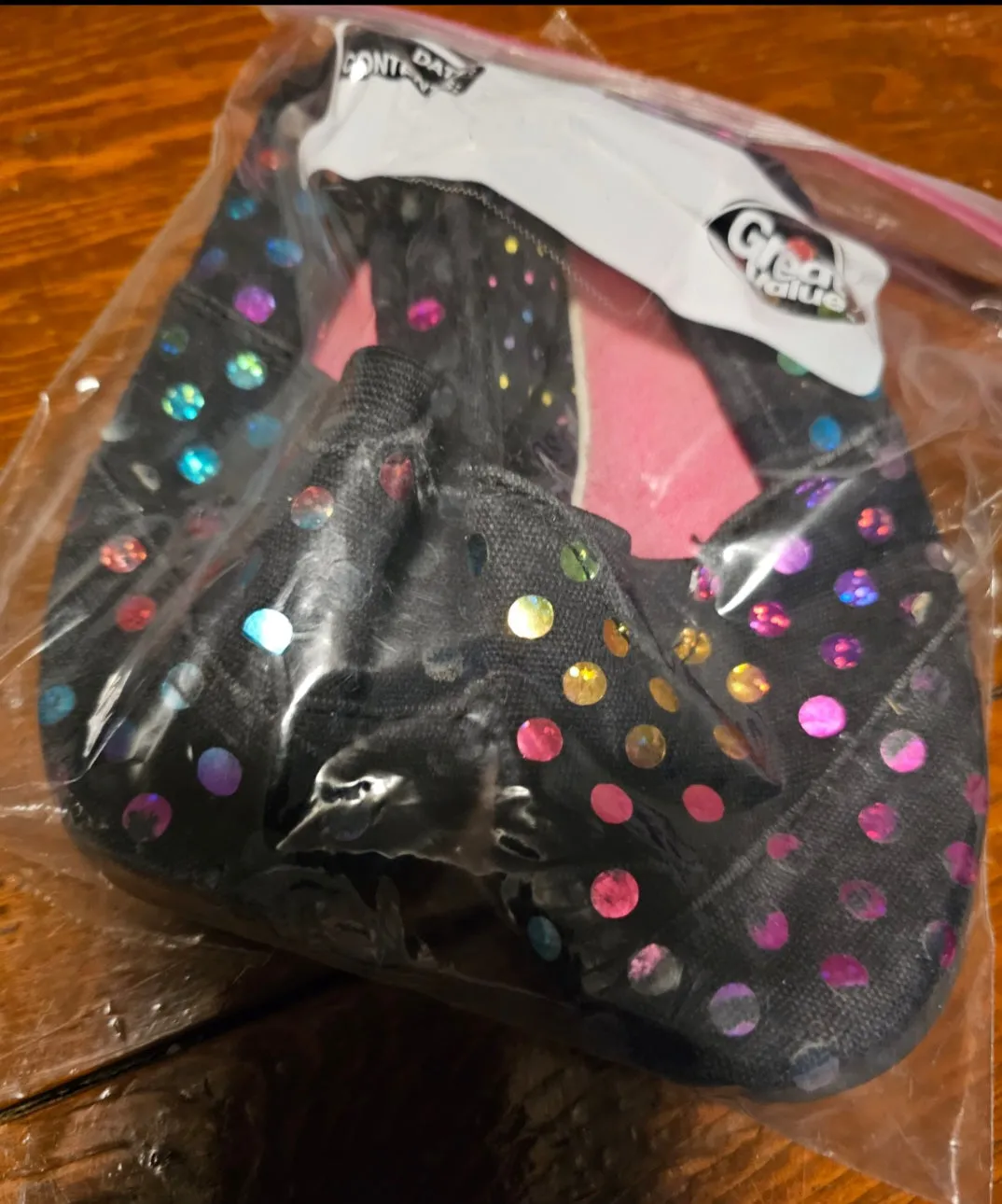 Sz 9 polka dot Black shoes - size Shoes:           9 & 9.5 (Little Kid)