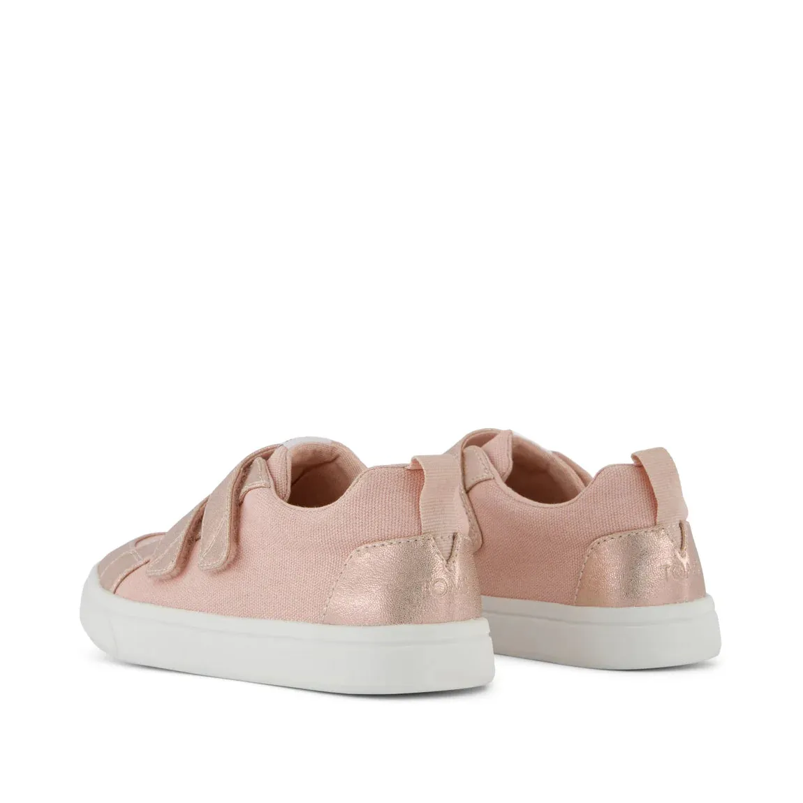 Tiny Cruz Double Strap Sneaker - Pale Rose Metallic