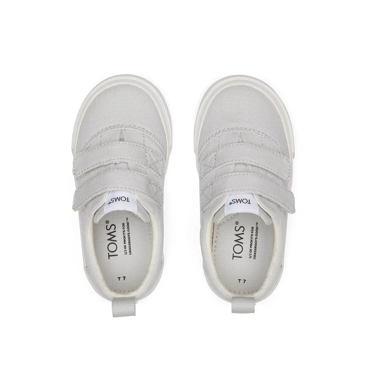 TOMS Fenix Double Strap Tiny - Grey Canvas Fstrap Sneaker
