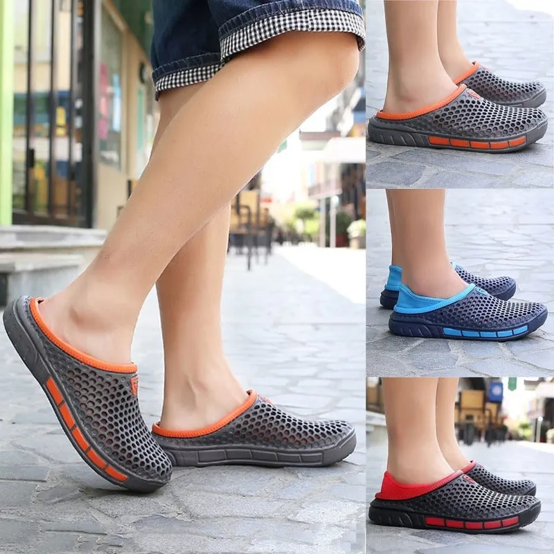 Unisex Summer Hollow Slippers Fashion Outdoor Breathable Couple Beach Sandal