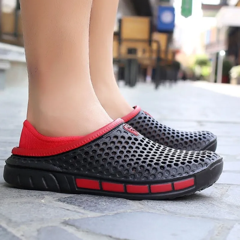 Unisex Summer Hollow Slippers Fashion Outdoor Breathable Couple Beach Sandal
