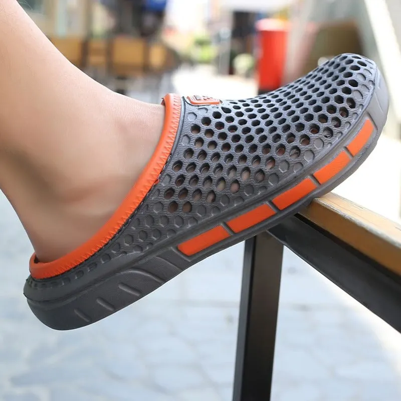 Unisex Summer Hollow Slippers Fashion Outdoor Breathable Couple Beach Sandal