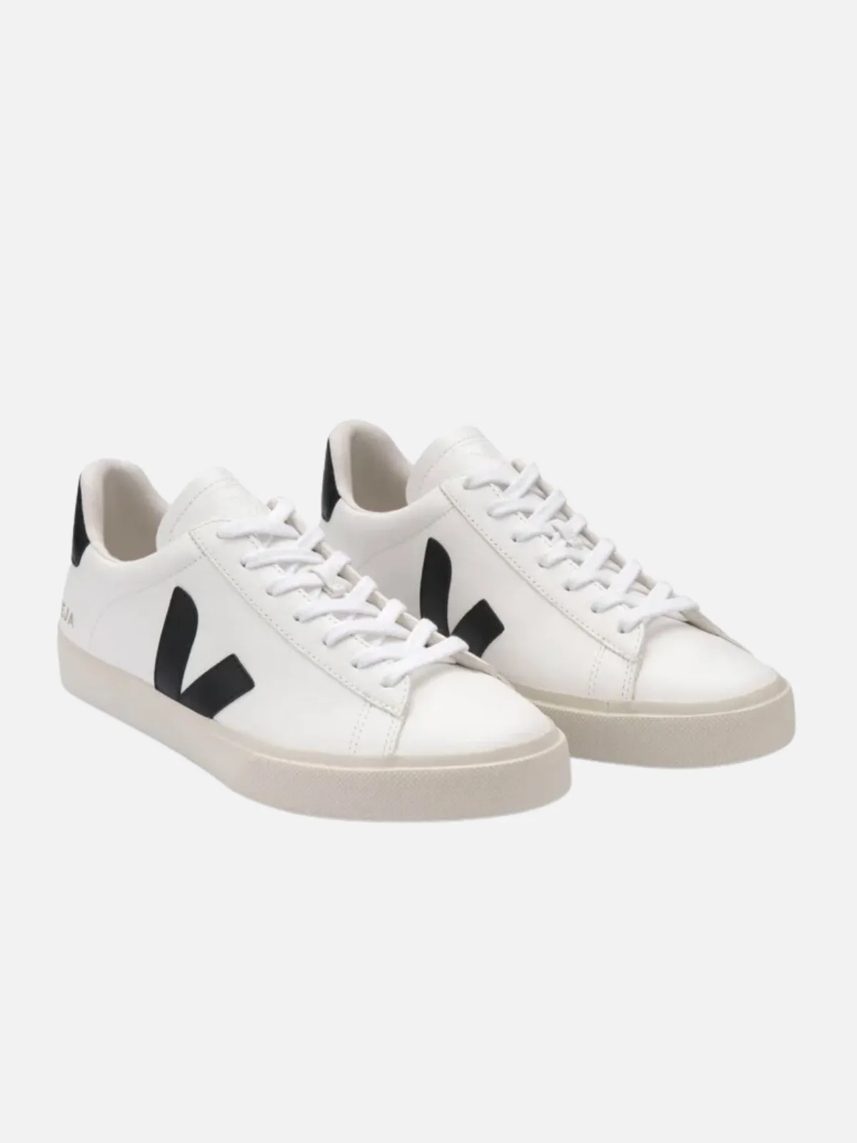 VEJA Campo Leather Sneaker - Extra-White Black