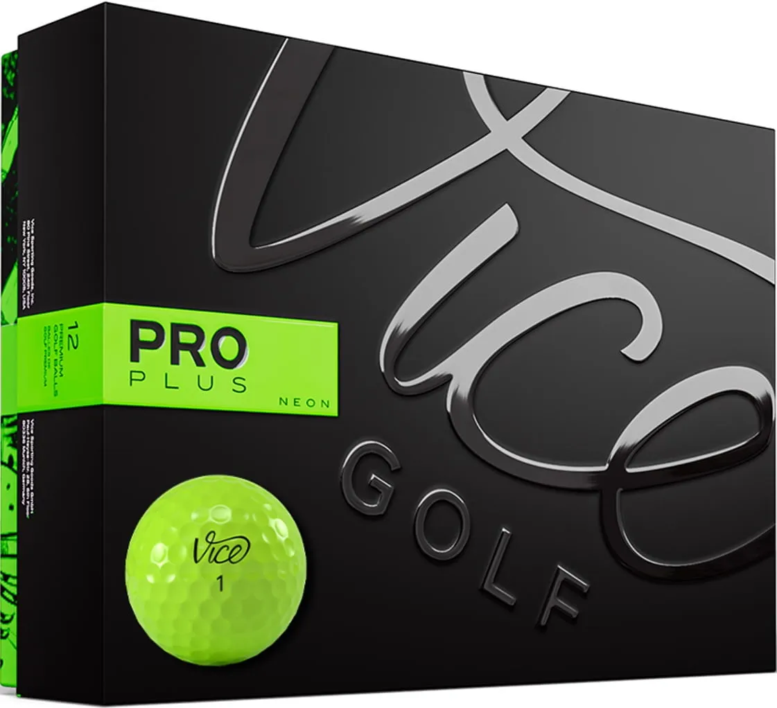 Vice Golf Pro Plus White Golf Ball - 1 Dozen