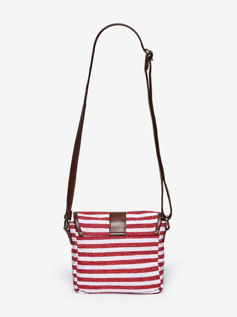 Westside Red Striped Bucky Bag