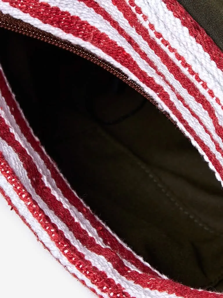 Westside Red Striped Bucky Bag