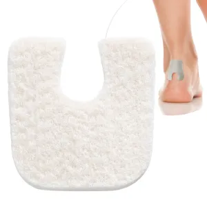 Wide U Shaped Felt Callus Horseshoe Pads - Adhesive Foot Pads That Protect Calluses from Rubbing On Shoes - 1/8"