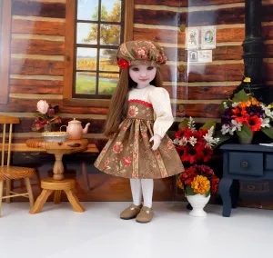 Wild Autumn Mum - dress with shoes for Ruby Red Fashion Friends doll