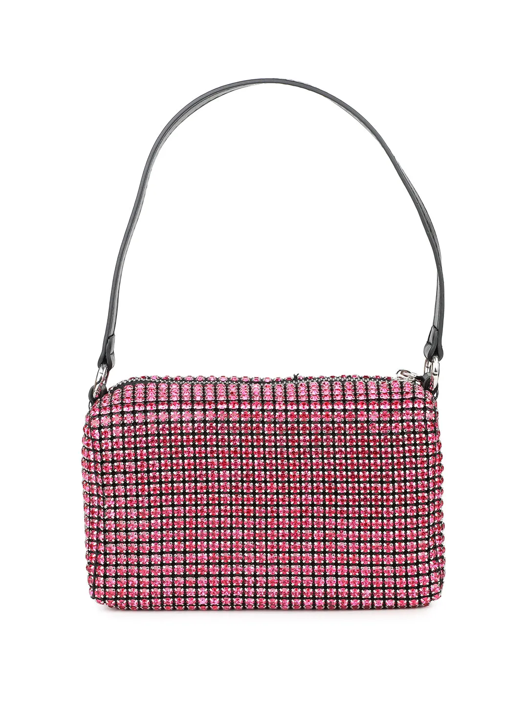 Women Pink Fancy Sling Box Clutch