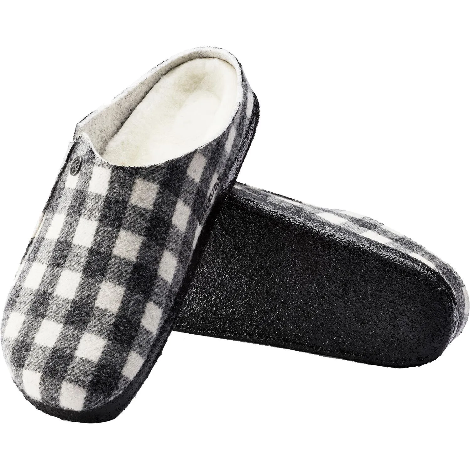 Women's Birkenstock Zermatt Plaid White/Natural Wool