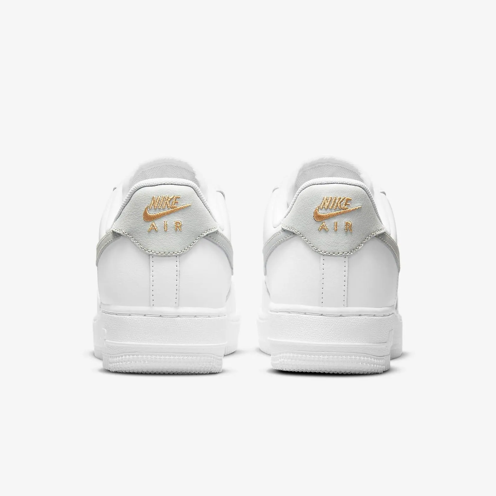 Women's Nike Air Force 1 '07 Essential "Light Silver" (White/Grey/Gold)(CZ0270-106)