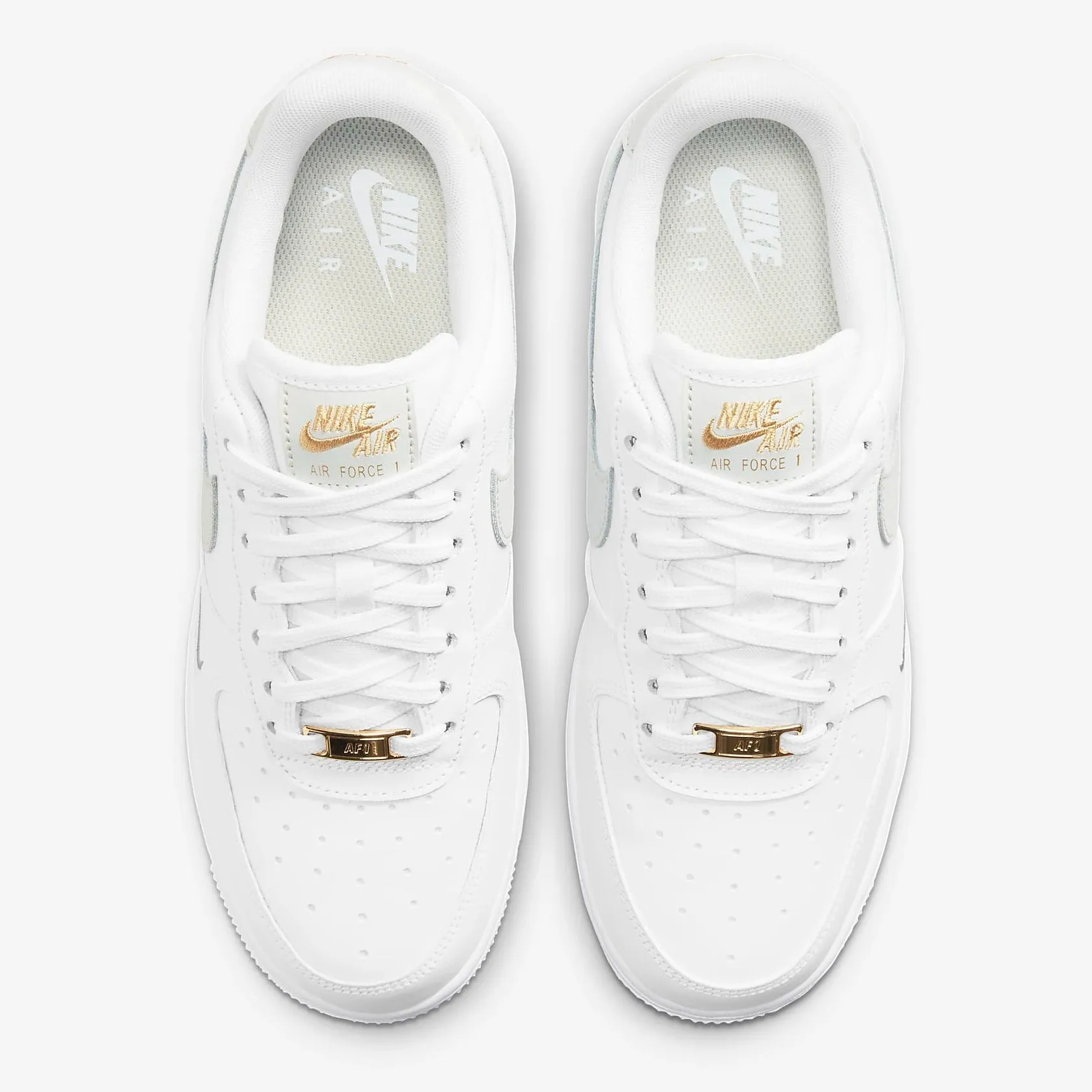 Women's Nike Air Force 1 '07 Essential "Light Silver" (White/Grey/Gold)(CZ0270-106)