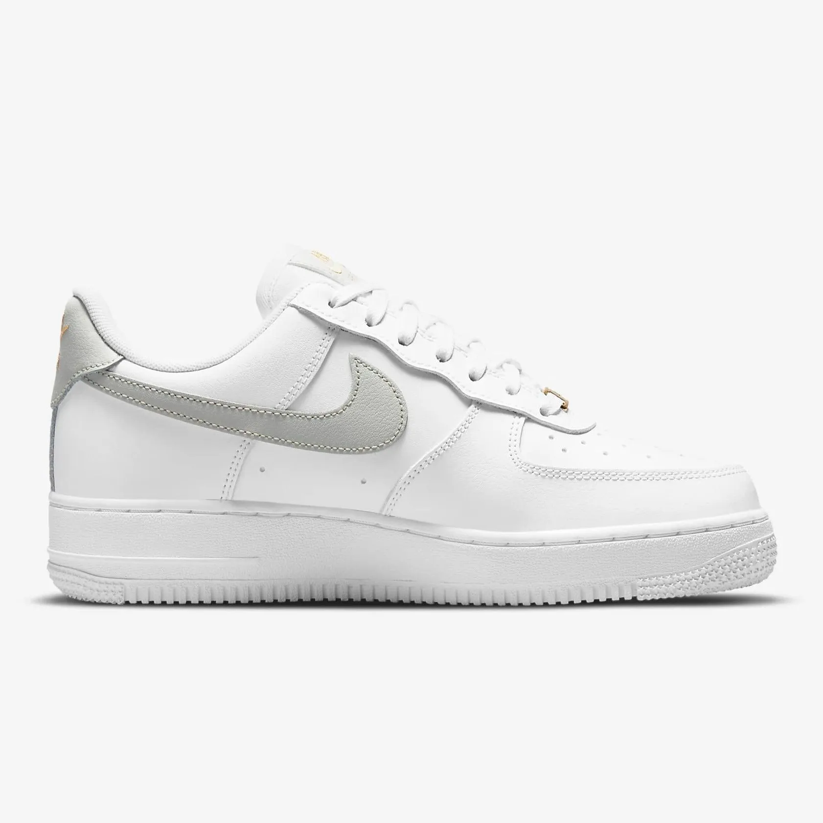 Women's Nike Air Force 1 '07 Essential "Light Silver" (White/Grey/Gold)(CZ0270-106)