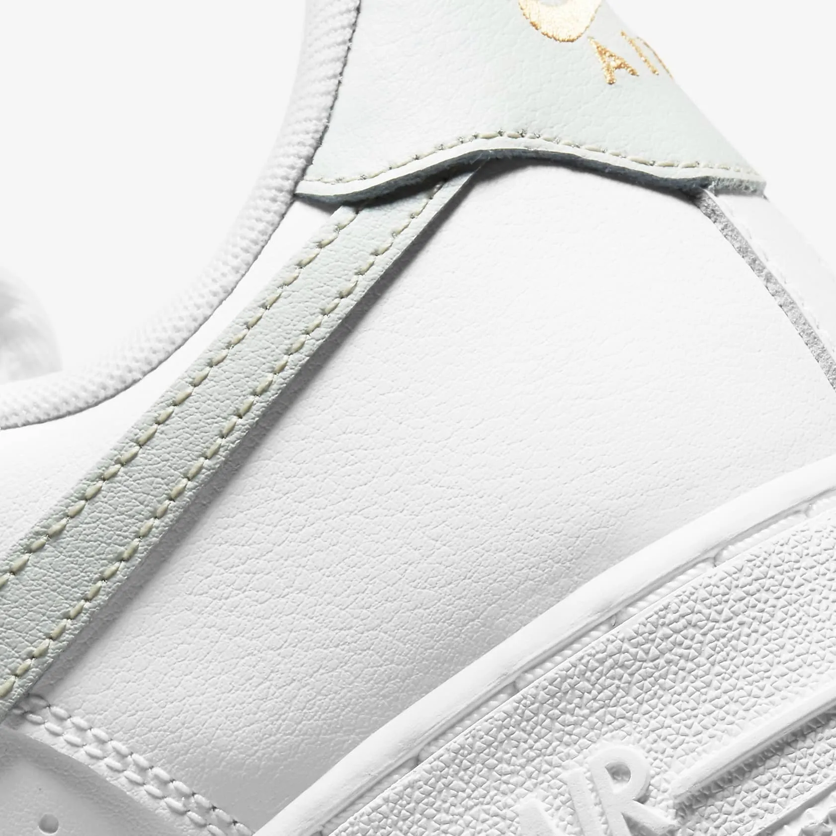 Women's Nike Air Force 1 '07 Essential "Light Silver" (White/Grey/Gold)(CZ0270-106)