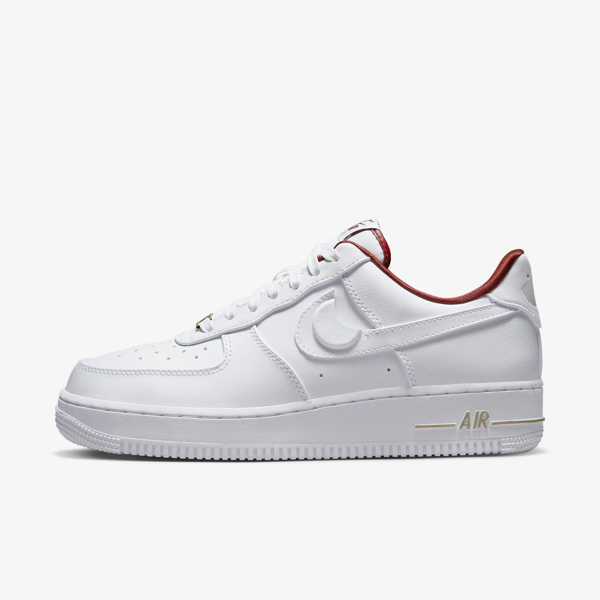 Women's Nike Air Force 1 '07 SE (White/Team Red/Metallic Gold)(DV7584-100)