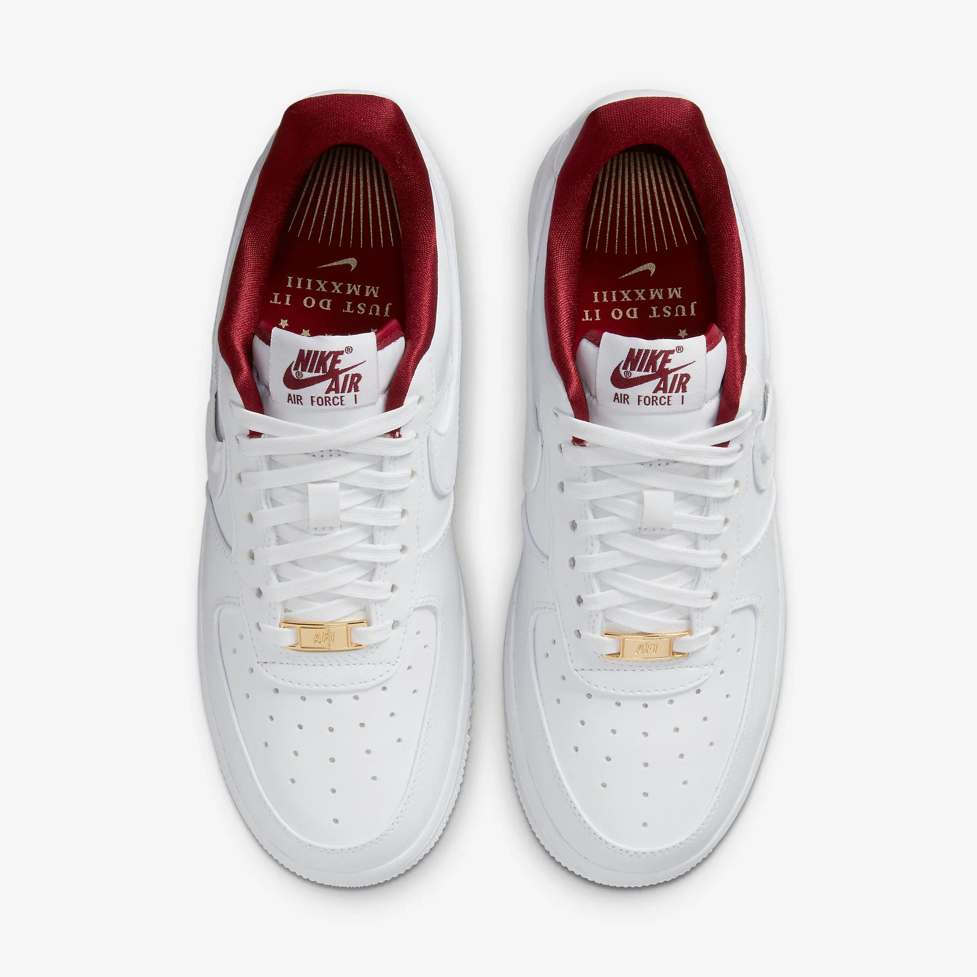 Women's Nike Air Force 1 '07 SE (White/Team Red/Metallic Gold)(DV7584-100)